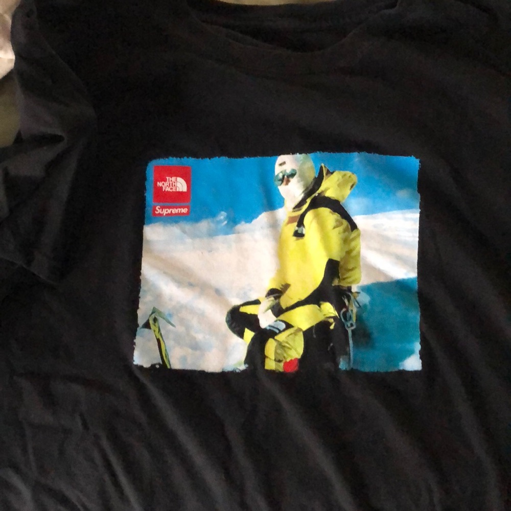 Supreme North face T-shirt. Used in good condition